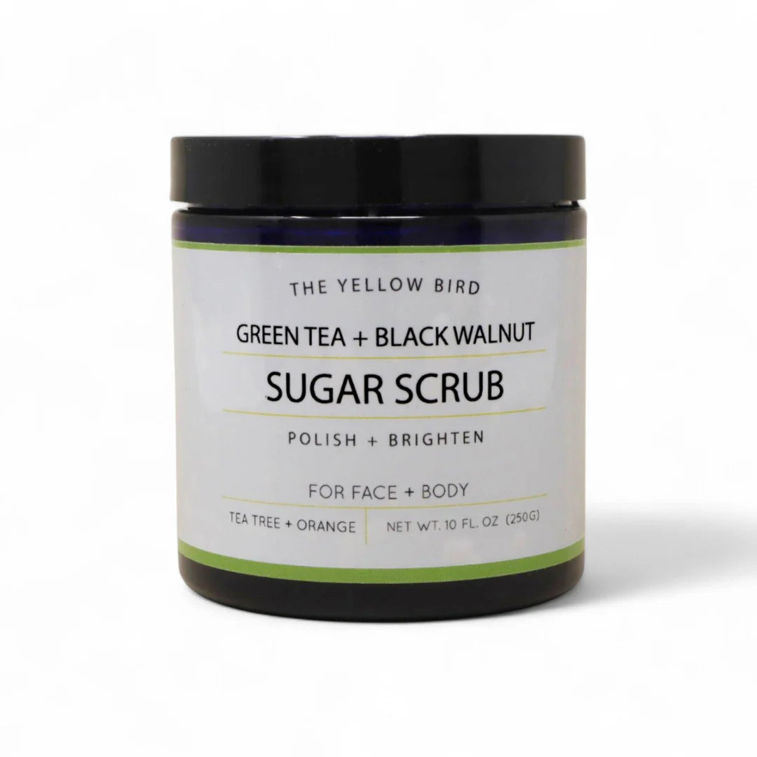 Green Tea + Black Walnut Scrub