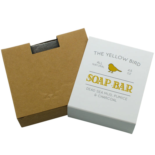 the yellow bird all natural dead sea mud pumice soap bar
