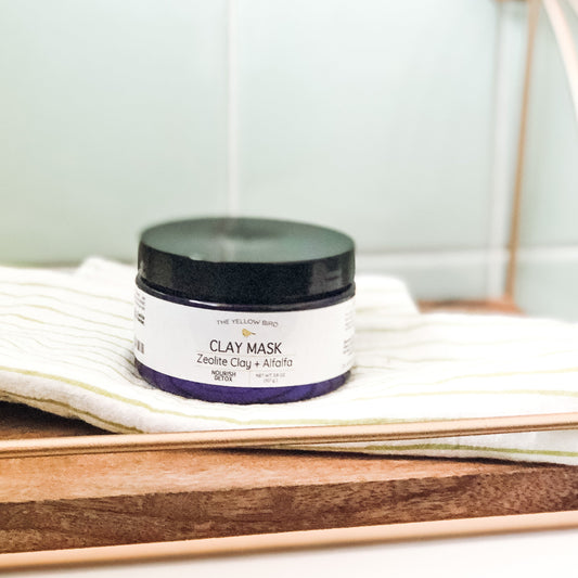 the yellow bird clay mask zeolite clay and alfalfa